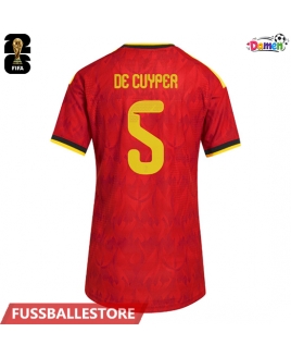 Günstige Belgien Maxim De Cuyper #5 Heimtrikot Damen WM 2026 Kurzarm